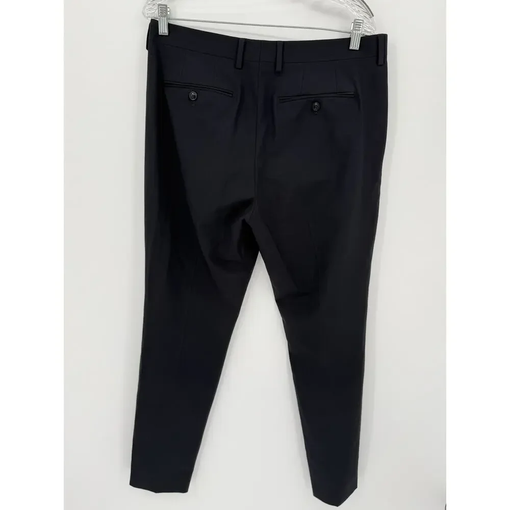 Bonobos Men's Italian Stretch Wool Athletic Dress Travel Work Pants Black 34x34